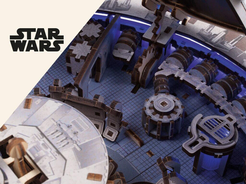 Ugears 3D dřevěná mechanická skládačka Star Wars Millennium Falcon